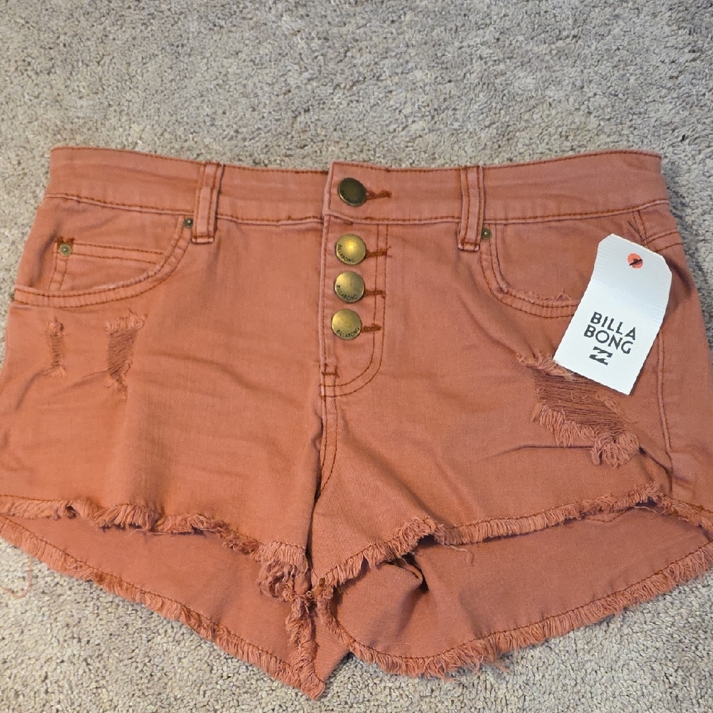 Billabong Distressed Denim Shorts Nwt
